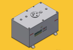 1000 gallon fuel storage tank bare